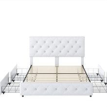 Load image into Gallery viewer, Upholstered Storage Bed, QUEEN
