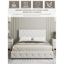 Load image into Gallery viewer, Upholstered Storage Bed, QUEEN
