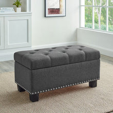 Load image into Gallery viewer, Upholstered Storage Ottoman
