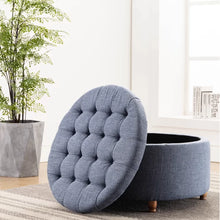 Load image into Gallery viewer, Upholstered Storage Ottoman 28&quot;
