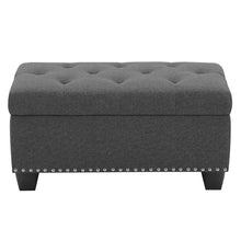 Load image into Gallery viewer, Upholstered Storage Ottoman
