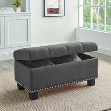 Load image into Gallery viewer, Upholstered Storage Ottoman
