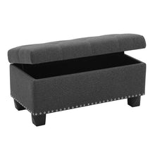 Load image into Gallery viewer, Upholstered Storage Ottoman
