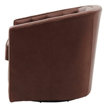 Load image into Gallery viewer, Upholstered Swivel Barrel Chair
