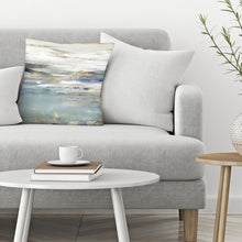 Load image into Gallery viewer, 18&quot; H x 18&quot; W Blue/White Upon a Clear II Throw Pillow GL1007
