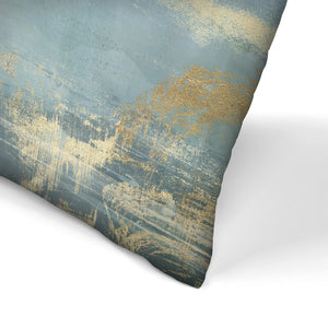18" H x 18" W Blue/White Upon a Clear II Throw Pillow GL1007