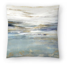 Load image into Gallery viewer, 18&quot; H x 18&quot; W Blue/White Upon a Clear II Throw Pillow GL1007
