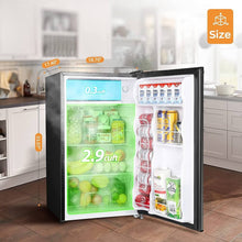 Load image into Gallery viewer, Upstreman Mini Fridge with Freezer - Black
