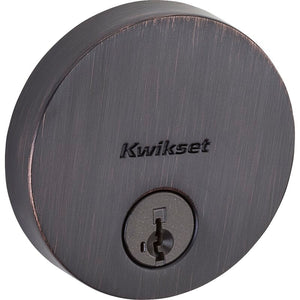 258RDT514SMT Uptown Single Cylinder Deadbolt Round Rosette and Smartkey 3939RR