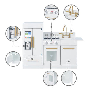 White Urban Adventure Play Kitchen Set #816HW