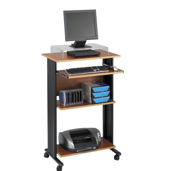 Cherry Uriah Fixed Stand-Up Workstation AV Cart AS IS (2441RR)