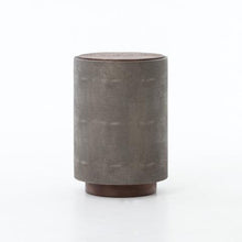 Load image into Gallery viewer, Crosby Side Table in Charcoal Shagreen 3272AH

