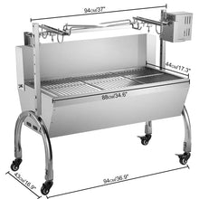 Load image into Gallery viewer, 37&quot;&quot; Rotisserie Portable Charcoal Grill
