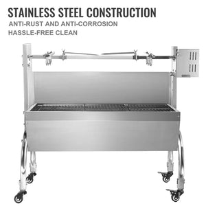 37"" Rotisserie Portable Charcoal Grill