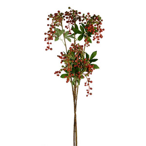 38" Red Berry Spray (SET OF 3)