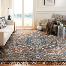 Load image into Gallery viewer, Vahakn Oriental Handmade Tufted Wool Area Rug in Charcoal/Light Brown, Rectangle 8&#39; x 10&#39;
