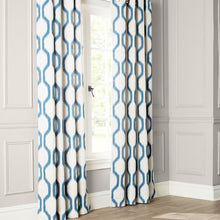 Load image into Gallery viewer, Valdovinos Geometric Room Darkening Grommet Single Curtain Panel (Set of 2) 3128AH/GL
