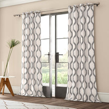Load image into Gallery viewer, Valdovinos Geometric Room Darkening Grommet Single Curtain Panel (Set of 2) B64 276
