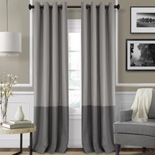 Load image into Gallery viewer, Vallejo Striped Blackout Thermal Grommet Single Curtain Panel 52&quot; x 84&quot; (SET OF 2)
