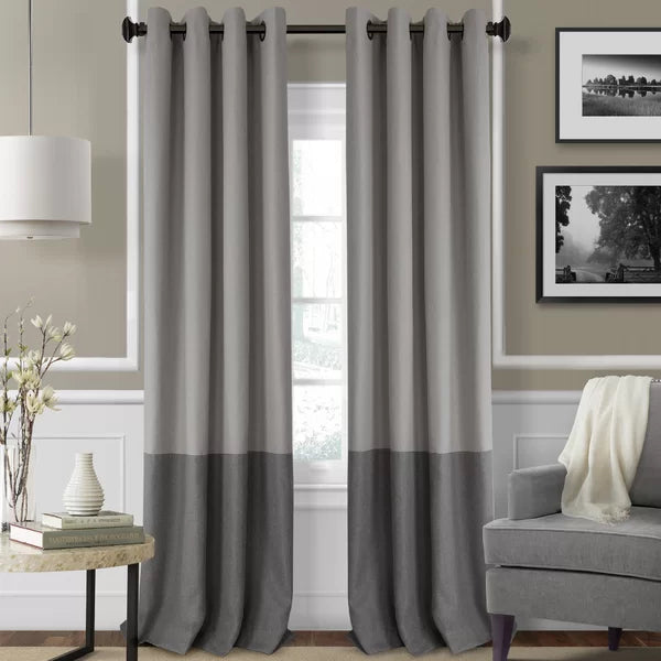 Vallejo Striped Blackout Thermal Grommet Single Curtain Panel 52