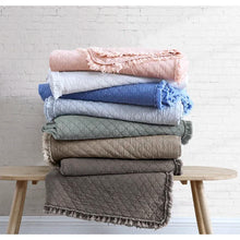 Load image into Gallery viewer, Queen Quilt + 2 Standard Shams Cobalt Blue Vanburen Microfiber Reversible Quilt Set
