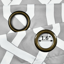 Load image into Gallery viewer, Vance Geometric Room Darkening Thermal Curtain Panels (Set of 2) B61 243
