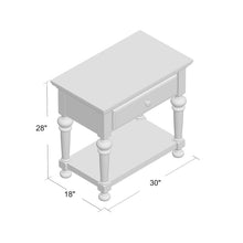 Load image into Gallery viewer, Antique White  Vancleave 1 - Drawer  Nightstand 1842AH
