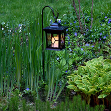 Load image into Gallery viewer, Vanessa Solar Lantern and Shepherd&#39;s Hook 2 Piece Garden Stake Set 3175AH
