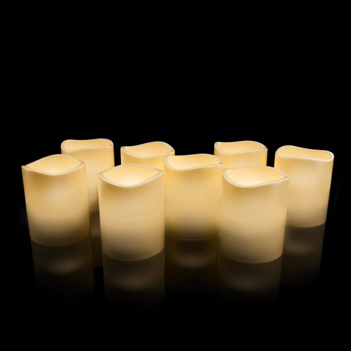 Vanilla Scented Flameless Candle (Set of 8) AP412