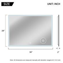 Load image into Gallery viewer, Irizarry LED Dimmable Lighted Bathroom/Vanity Mirror MRM744
