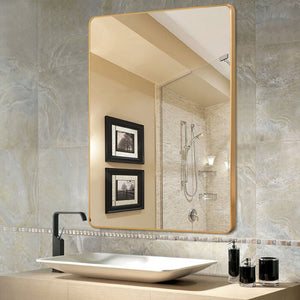 37.8" x 26" Chaz Modern & Contemporary Bathroom / Vanity Mirror #AD171