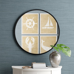 24'' x 24'' Black Hub Modern and Contemporary Bathroom / Vanity Mirror 3287RR