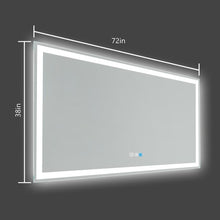 Load image into Gallery viewer, Maryn Frameless Lighted Bathroom Vanity Mirror 3577RR
