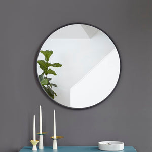 37'' x 37'' Black Hub Modern and Contemporary Bathroom / Vanity Mirror (SB1409)