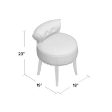 Load image into Gallery viewer, Vanity Solid Wood Vanity Stool
