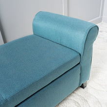 Load image into Gallery viewer, Varian 50&quot; Rectangle Storage Ottoman Dark Teal #1607HW
