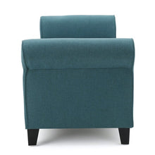 Load image into Gallery viewer, Varian 50&quot; Rectangle Storage Ottoman Dark Teal #1607HW
