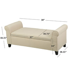 Load image into Gallery viewer, Varian 50&#39;&#39; Wide Rectangle Storage Ottoman with Storage CR2002
