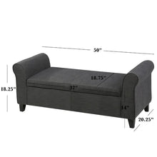Load image into Gallery viewer, Varian Upholstered Storage Ottoman
