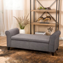 Load image into Gallery viewer, 50&quot; W Varian Upholstered Storage Ottoman
