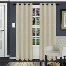 Load image into Gallery viewer, Vedder Geometric Room Darkening Thermal Grommet Curtain Panels 52&quot; x 84&quot; (Set of 2)
