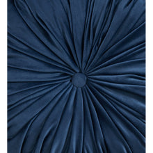 Load image into Gallery viewer, Velvet Pintuck Throw Pillow - Navy Blue
