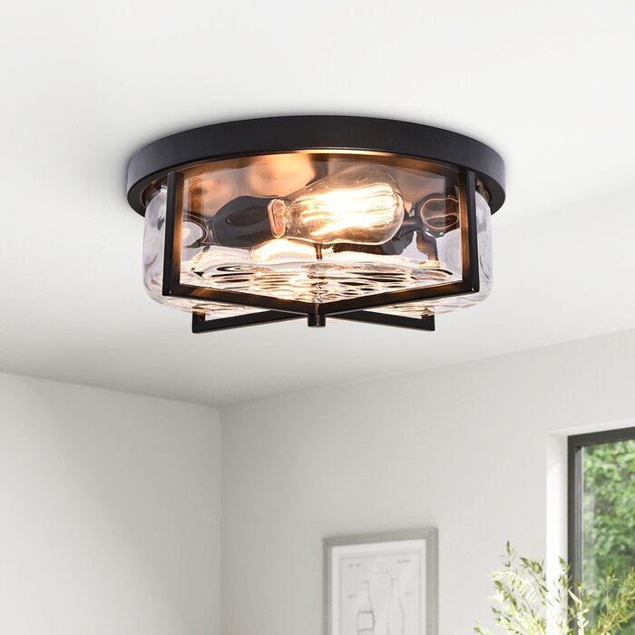 Verdon Glass Flush Mount