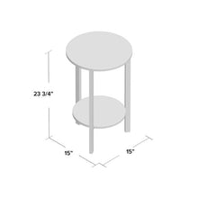 Load image into Gallery viewer, 23.75&quot; H x 15&quot; L x 15&quot; D Gray/Black Vereen Multi-Tiered Plant Stand (SB269)
