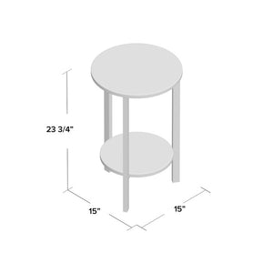 23.75" H x 15" L x 15" D Gray/Black Vereen Multi-Tiered Plant Stand (SB269)