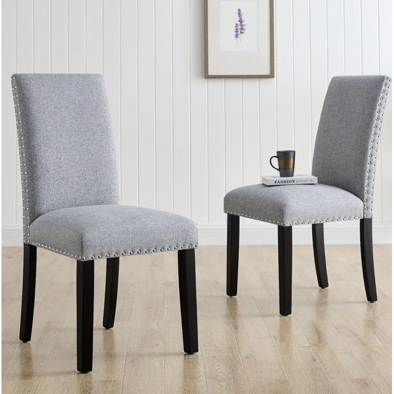 Verga Linen Parsons Chair (Set of 2)
