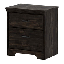 Load image into Gallery viewer, Rubbed Black Versa 2 Drawer Nightstand 7198RR
