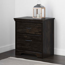 Load image into Gallery viewer, Rubbed Black Versa 2 Drawer Nightstand 7198RR
