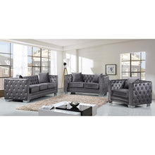 Load image into Gallery viewer, Veun 64&quot; Velvet Square Arm Loveseat
