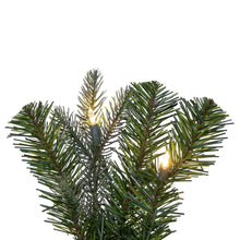 Load image into Gallery viewer, Fir Artificial Pre-Lit Garland, Dura-Lit® Warm White LED Mini Lights. - Green - 9&#39; x 14&quot;
